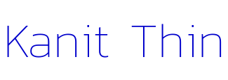 Kanit Thin font